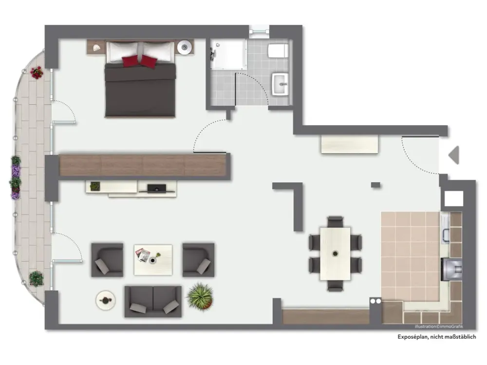 Wohnen mit Flair: Moderne 2-Zimmerwohnung im beliebten Bockenheim