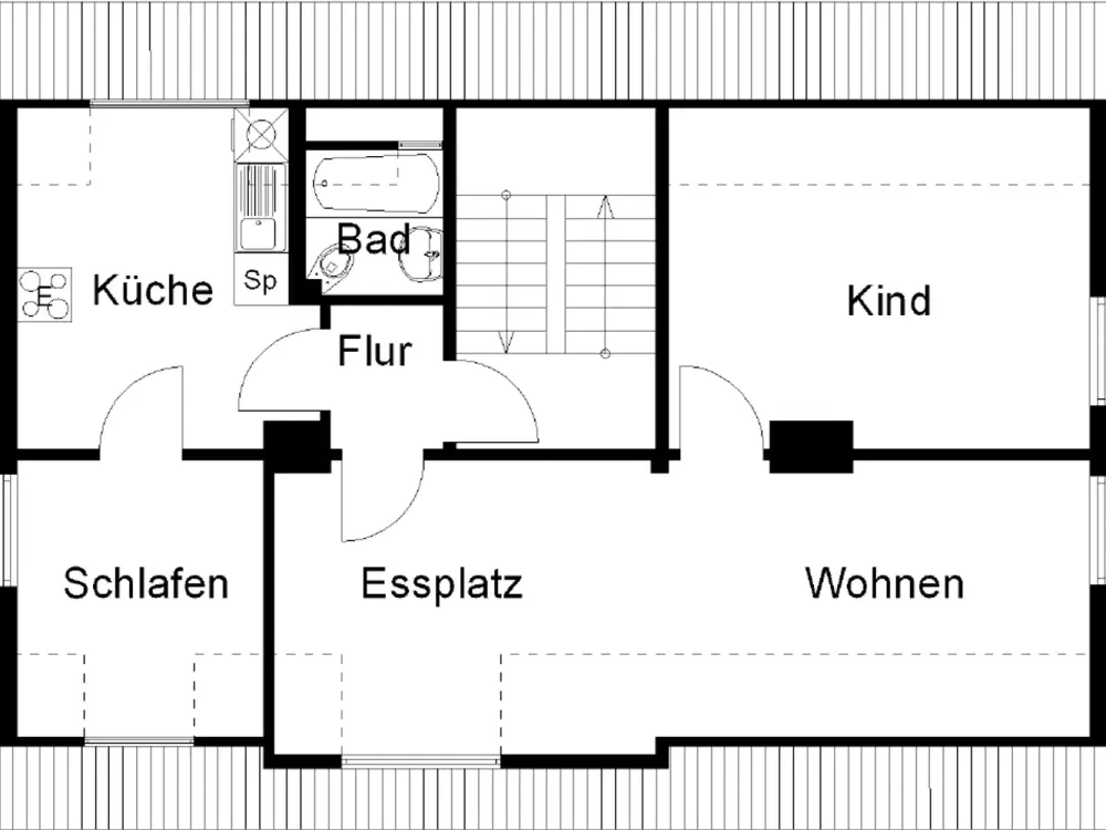 Gemütliche Dachgeschosswohnung mit Raum für eigene Ideen