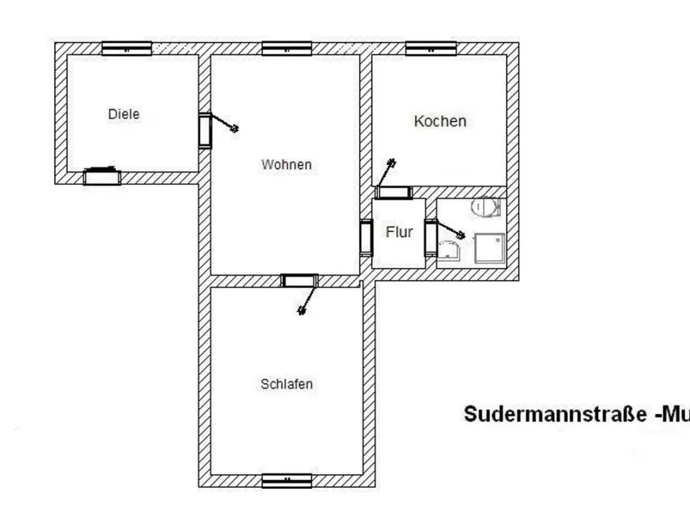 2‑Zimmer‑Wohnung in Westparknähe