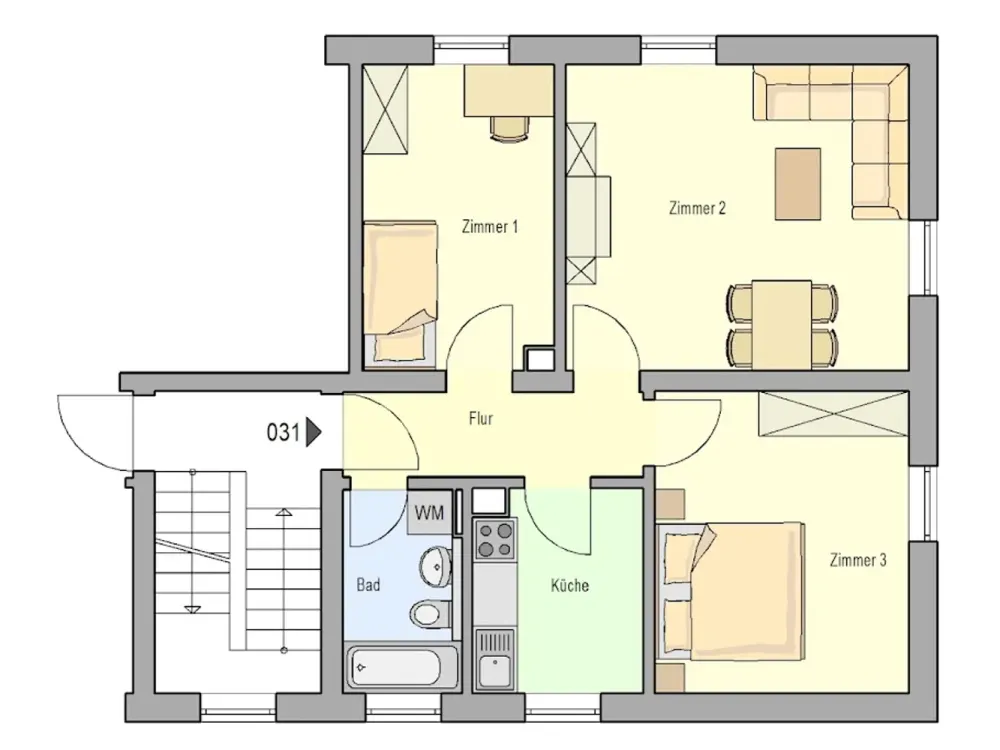 Schöne 3 Zimmerwohnung in Erlangen