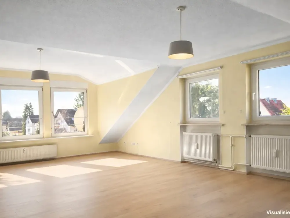 3-Zimmer-Dachgeschosswohnung mit Einbauküche in ruhiger Lage