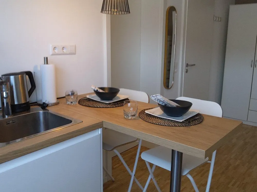 Weingarten near KA, fully equipped new exclusive 1-room apartment