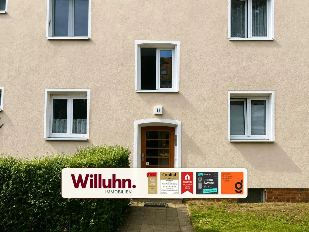 Ruhiges Wohnen mit Wohlfühlcharakter: Gepflegte 2-Raum-Wohnung mit Tageslichtbad und separater Küche