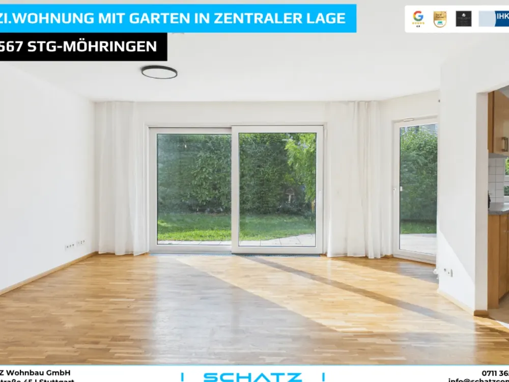 4-Zimmer Erdgeschosswohnung mit tollem Garten in zentraler Lage