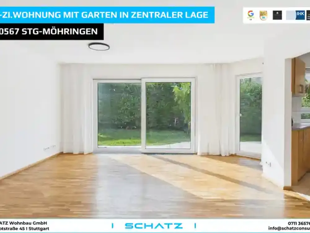 4-Zimmer Erdgeschosswohnung mit tollem Garten in zentraler Lage