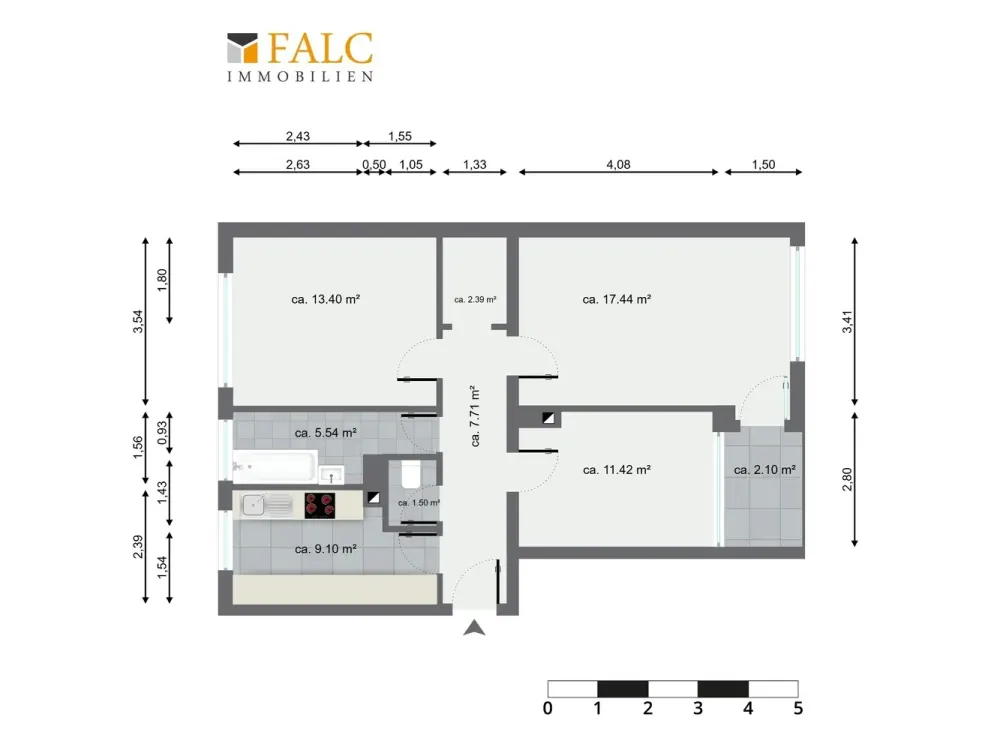 First occupancy after high-quality core renovation, Stylish living in central location of Nürnberg