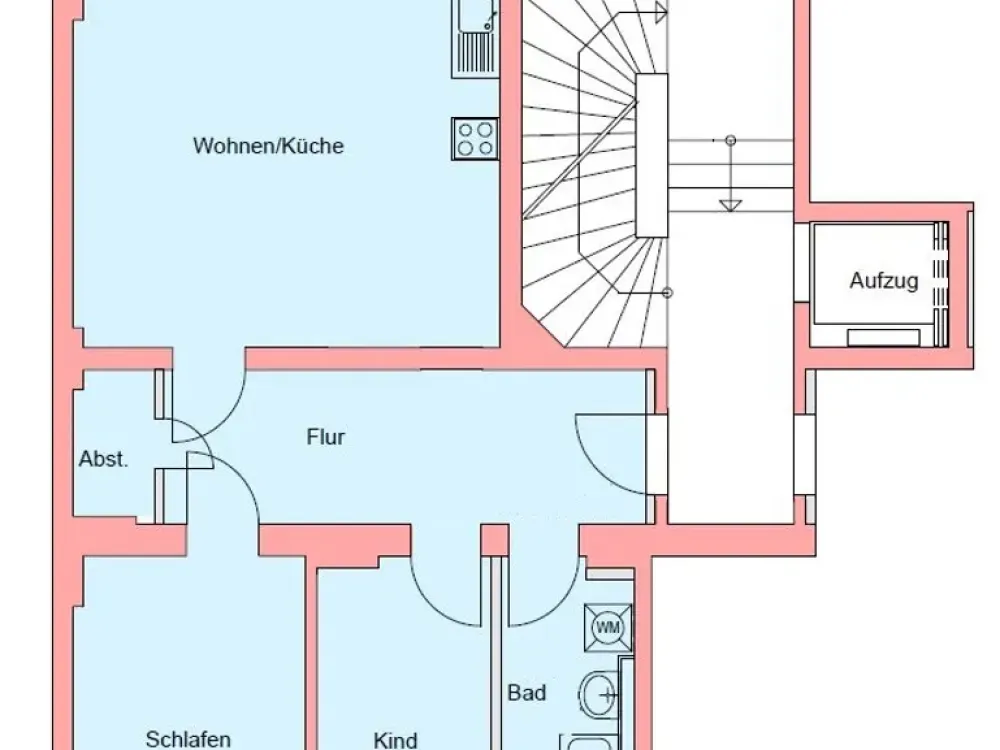 Moderne Etagenwohnung zur Miete mit Balkon in Dresden Friedrichstadt - Wentzel Dr.