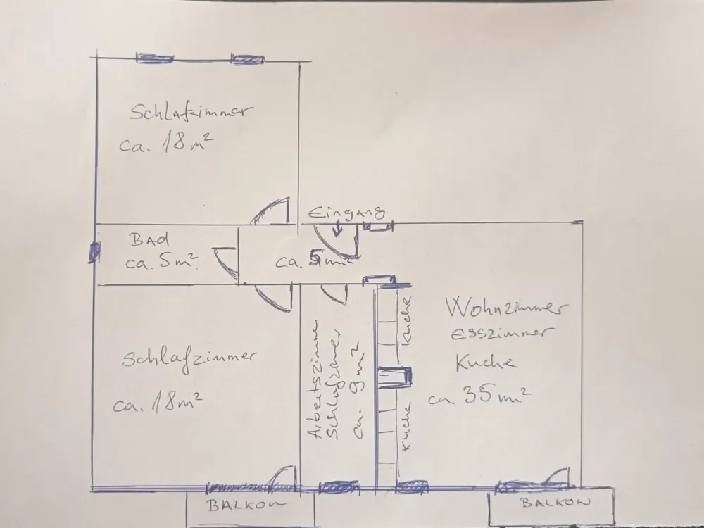 Helle und gepflegte 3,5-Zimmer-Wohnung zu vermieten