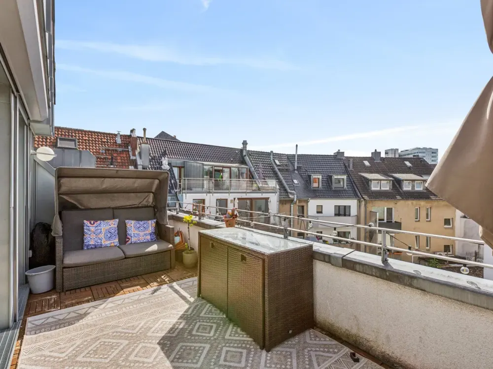 Penthouse-Flair über den Dächern der Düsseldorfer Innenstadt