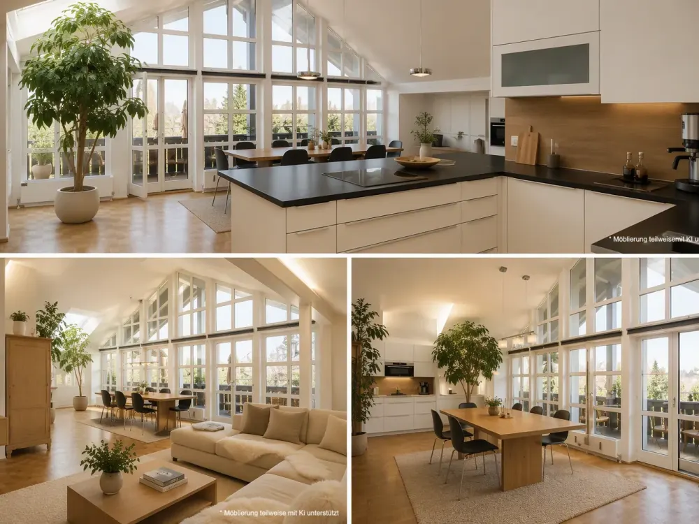 Exklusive lichtdurchflutete 5 Zi-Penthouse-Wohnung in Oberhaching-Deisenhofen (Münchner Süden))