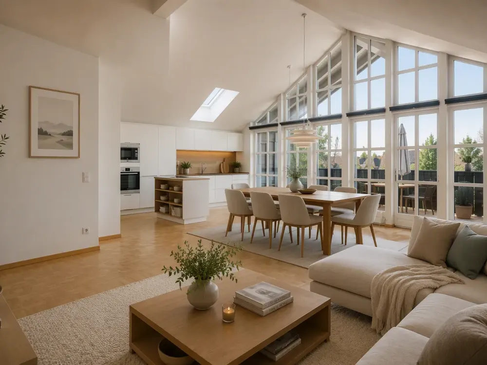 Exklusive lichtdurchflutete 5 Zi-Penthouse-Wohnung in Oberhaching-Deisenhofen (Münchner Süden))