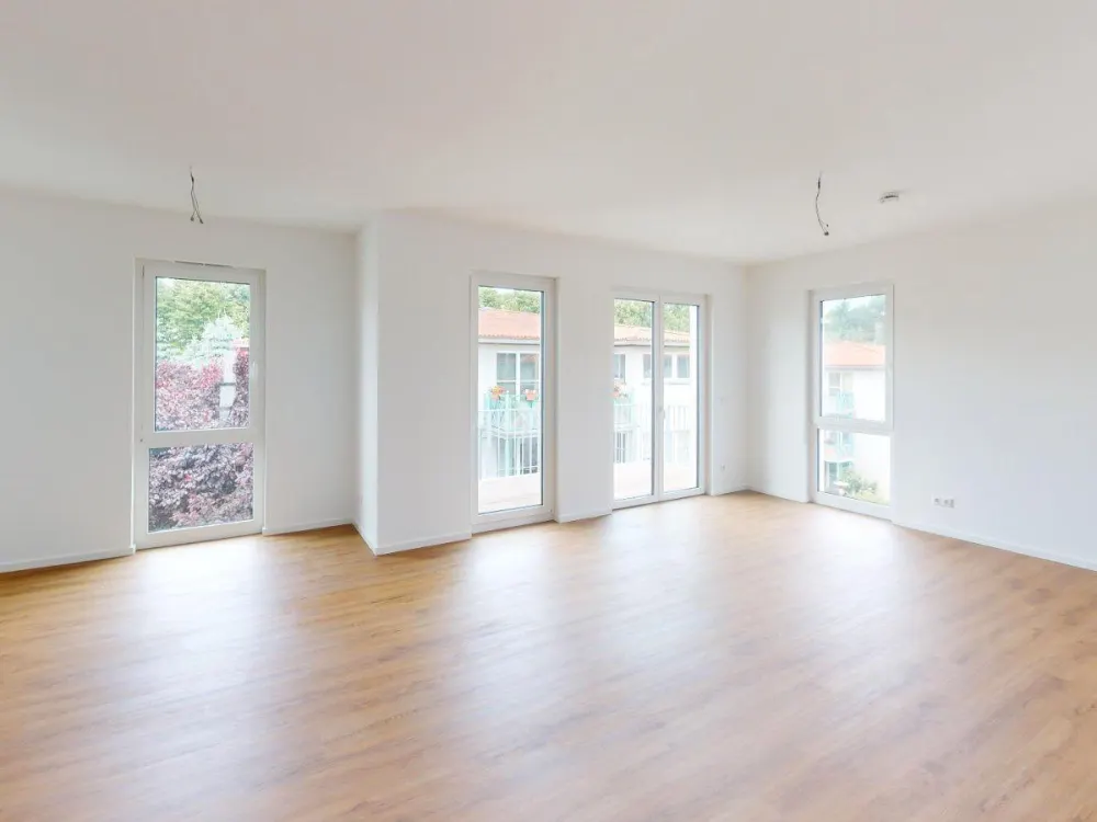 Hochwertige 4-Zimmer Wohnung im EG mit TERRASSE und EBK im Weißenseer Neubauquartier