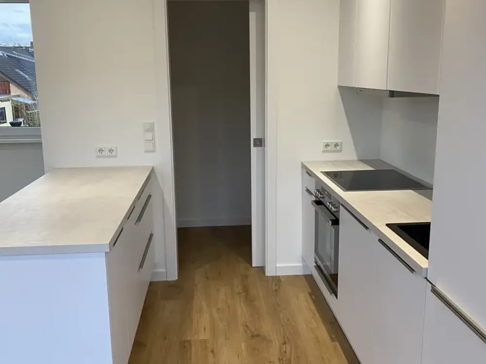 Moderne, lichtdurchflutete 2-Zimmer-Wohnung mit Balkon in Kuhkampsiedlung (KfW 40+)