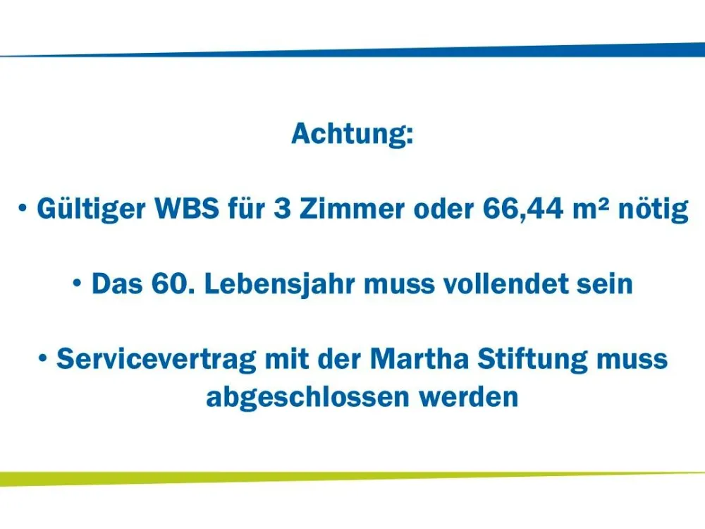 Senior apartment directly on the Elbe - WBS required!