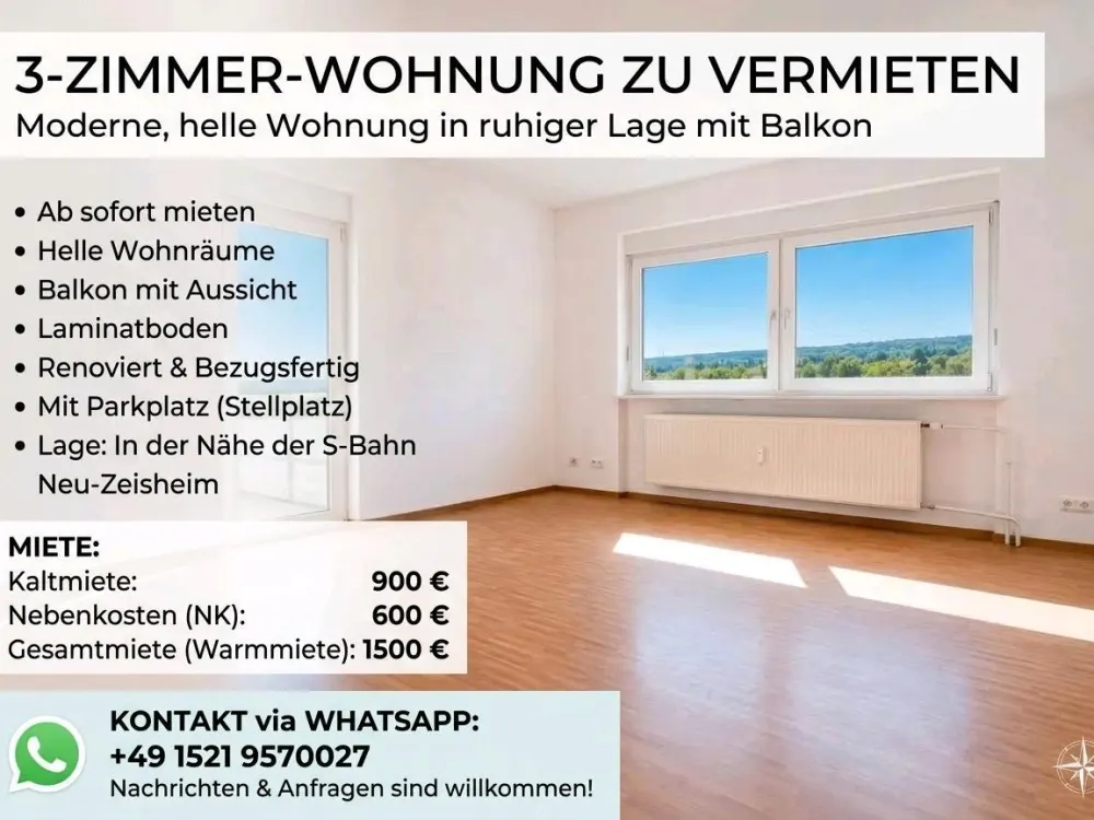 3 Zimmer Wohnung