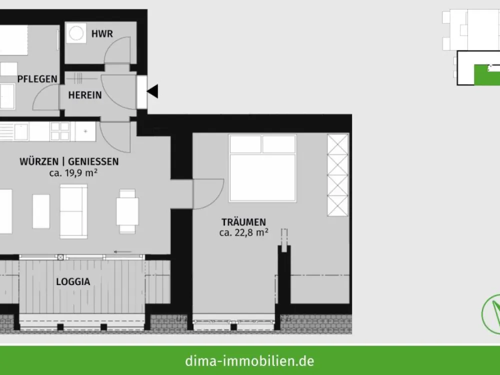 ERSTBEZUG Parkstadt Leipzig | Dachtraum mit Loggia, Duschbad, HWR, Fußbodenheizung, Aufzug u.v.m.
