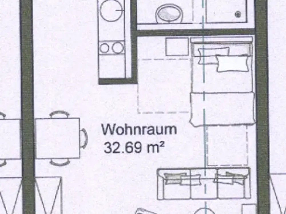 Helle 1-Zimmer Wohnung in Niederdorfelden zu vermieten!