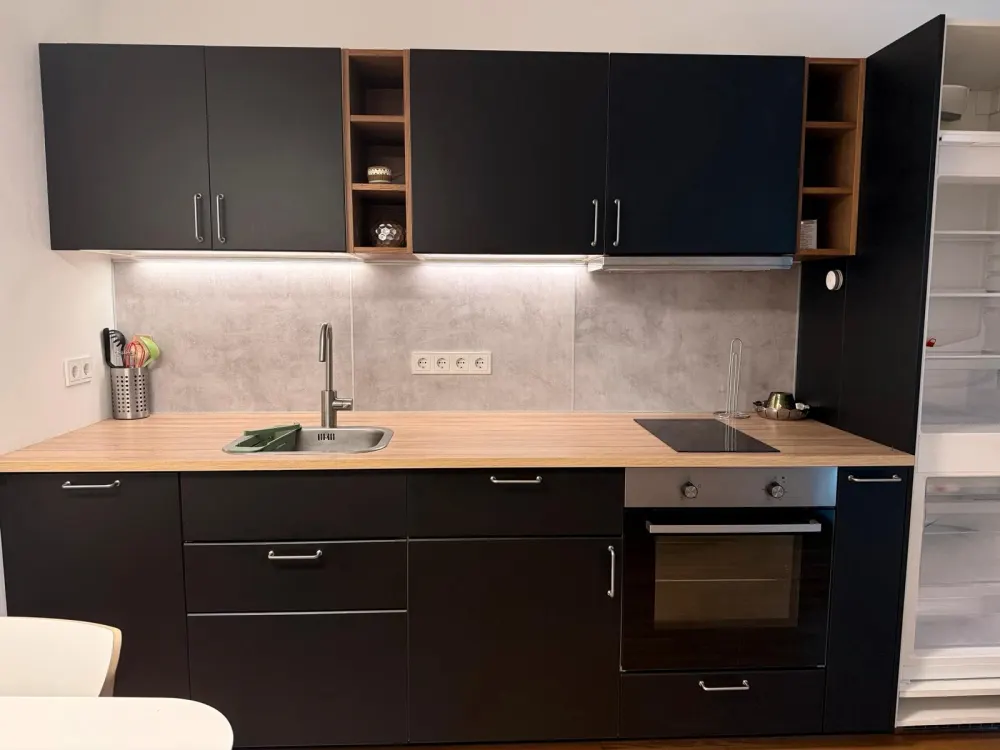 Modern möblierte 2-Zimmer-Wohnung in der Nähe der EZB / Ostend