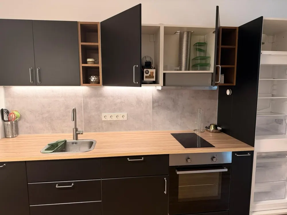 Modern möblierte 2-Zimmer-Wohnung in der Nähe der EZB / Ostend