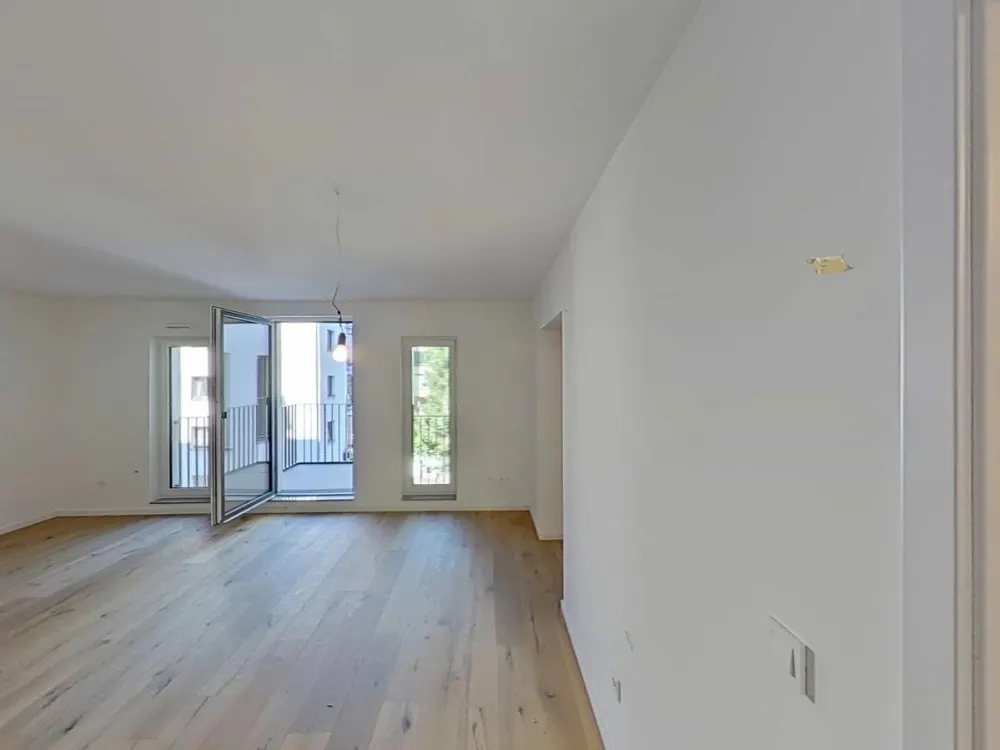 3-Zimmer-Erstbezug im 3. OG: 68 m², bodentiefe Fenster, Einbauküche inklusive