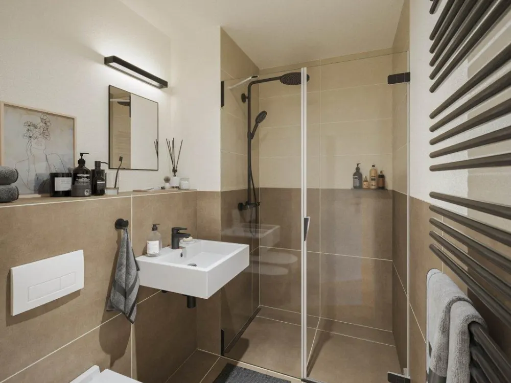 Urban Living in Stuttgart-Mitte, vollmöbliertes Design-Apartment mit Balkon im Neubau „Gerber Living“