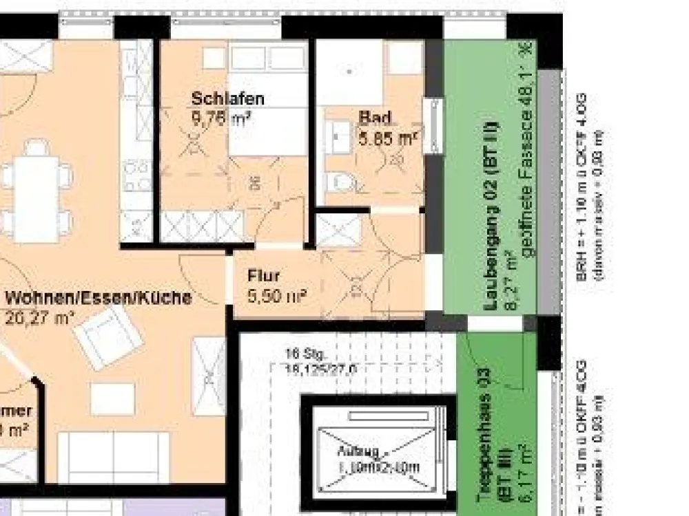 3-Zimmer-Whg. Mauritz - "Ab 60 Jahren" - Service Wohnen