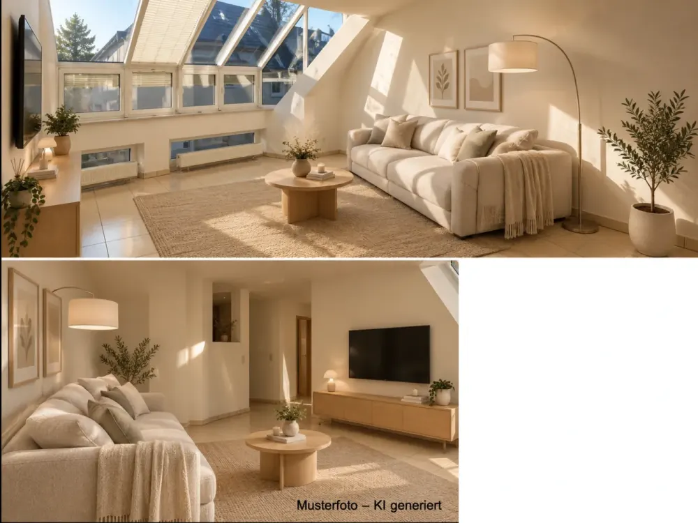 Lichtdurchflutete 2,5-Zimmer-Maisonette-Wohnung mit Balkon und EBK in Bahnhofsnähe in Leonberg