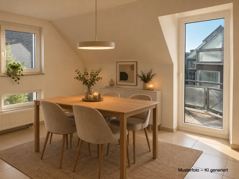 Lichtdurchflutete 2,5-Zimmer-Maisonette-Wohnung mit Balkon und EBK in Bahnhofsnähe in Leonberg