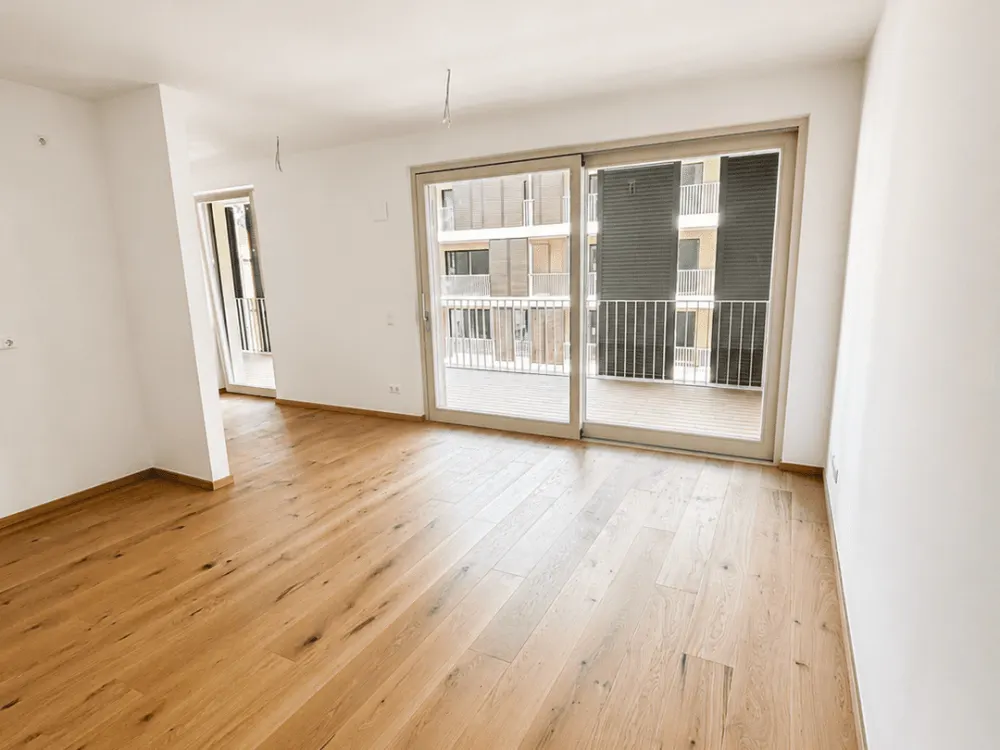 * 2-Zimmerwohnung mit großem Balkon & Duschbad - Erstbezug - Stellplatz* Einbauküche auf Wunsch *