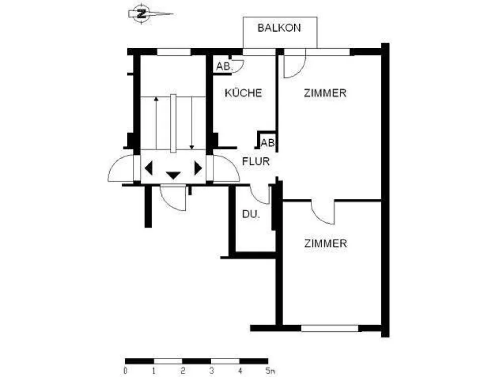 Renovierte 2-Zimmer-Wohnung mit Balkon