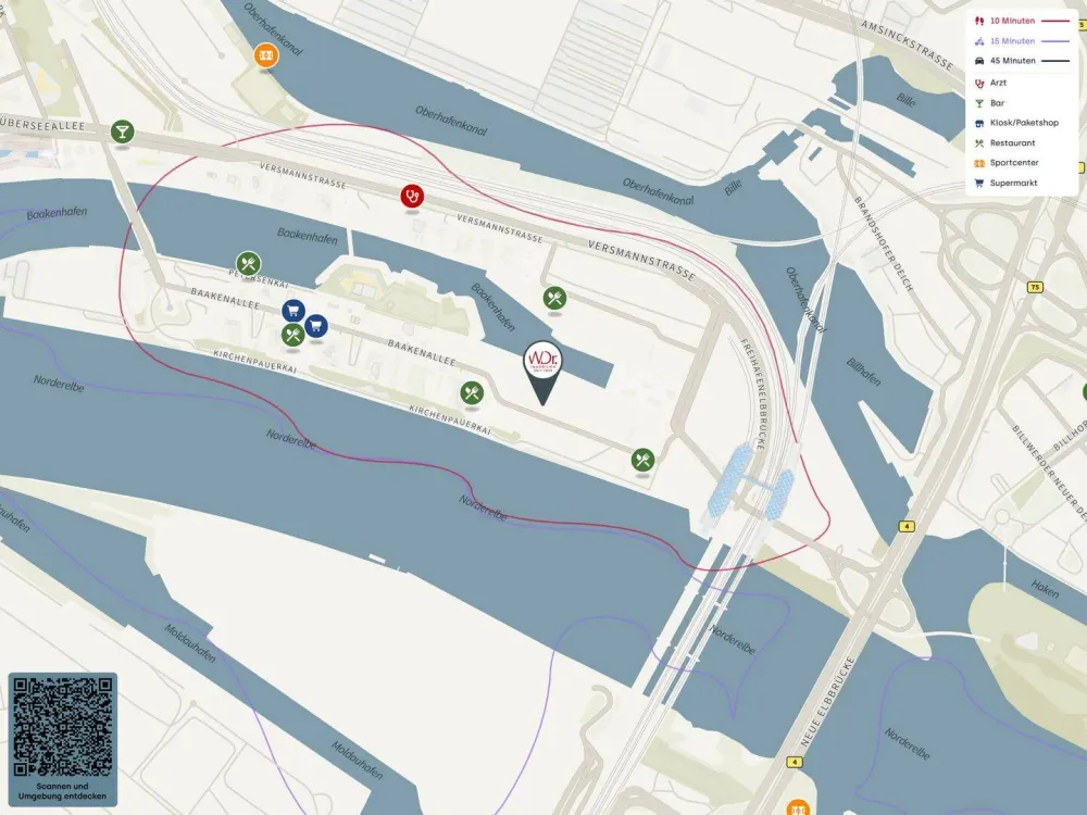 Hochwertig möblierte 2-Zimmerwohnung in der HafenCity - Wentzel Dr.