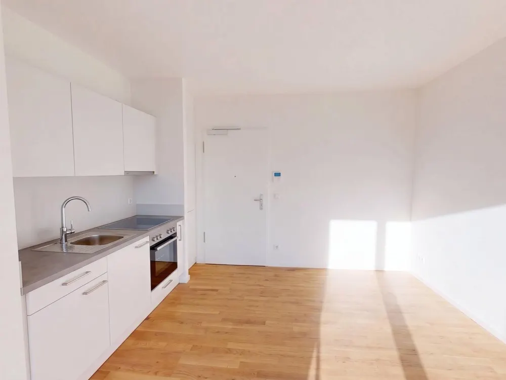 Modernes Single-Apartment mit BALKON und EINBAUKÜCHE im Neubauquartier Ferdinands Garden