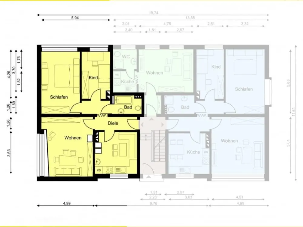 Schöne 3-Zimmer-Wohnung in Wetter-Wengern (2. OG)