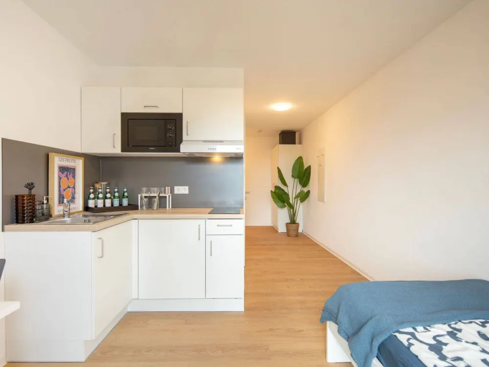 Wohnen mit Köpfchen, Studentenapartment mit Extras I WE 3.04