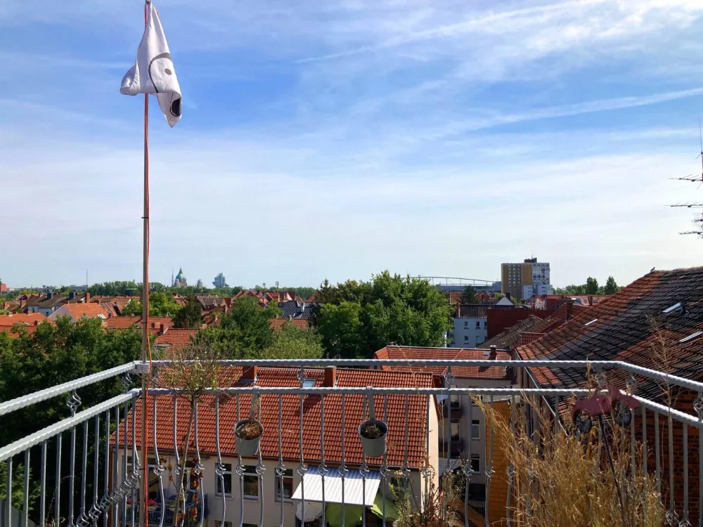 Helle Maisonettewohnung mit Dachterrasse und Blick über Hannover