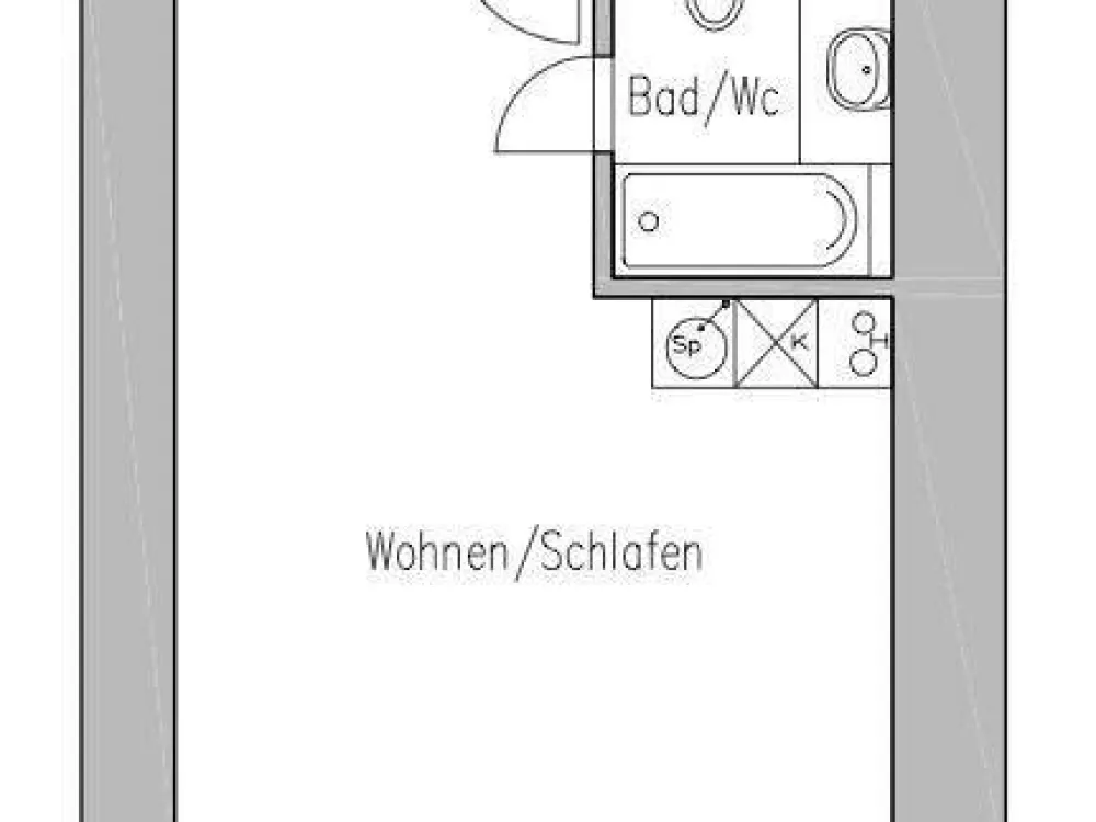Neustadt! Sehr helles modernes Apartment mit Badewanne und Küche