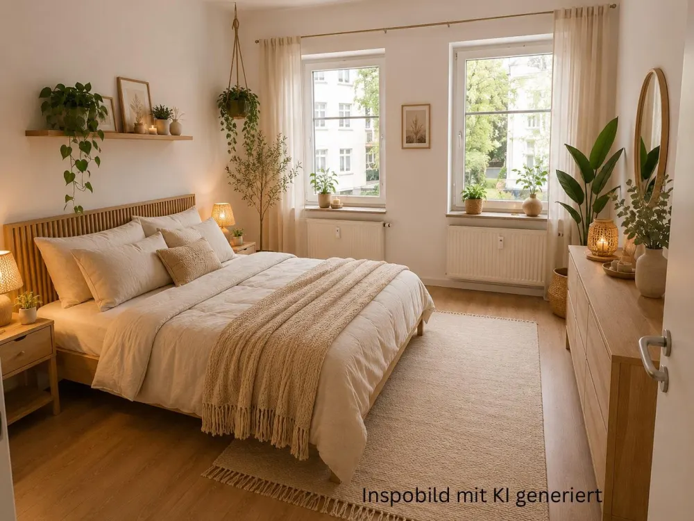 Helle 2-Raumwohnung mit Balkon und Stellplatz