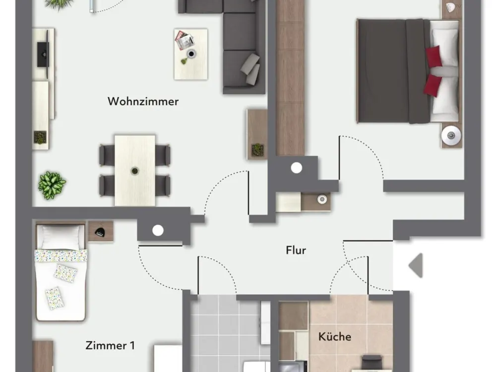Ruhige Lage trifft gepflegten Wohnkomfort, 3-Zimmer-Wohnung mit Balkon in Tolkewitz
