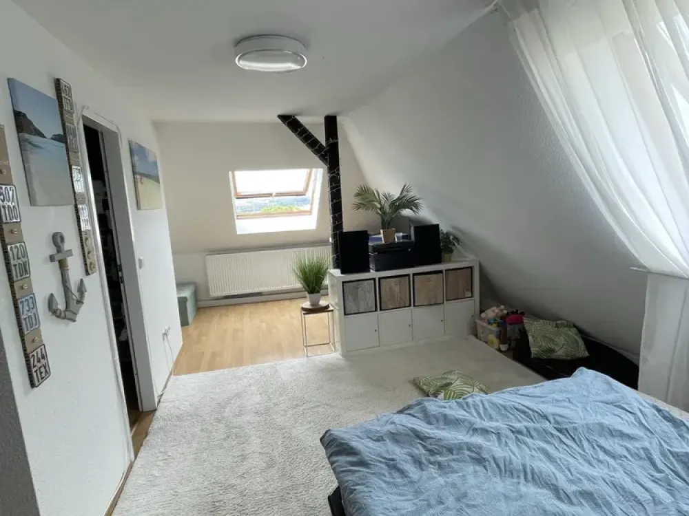 charming attic apartment with garden use for rent from October