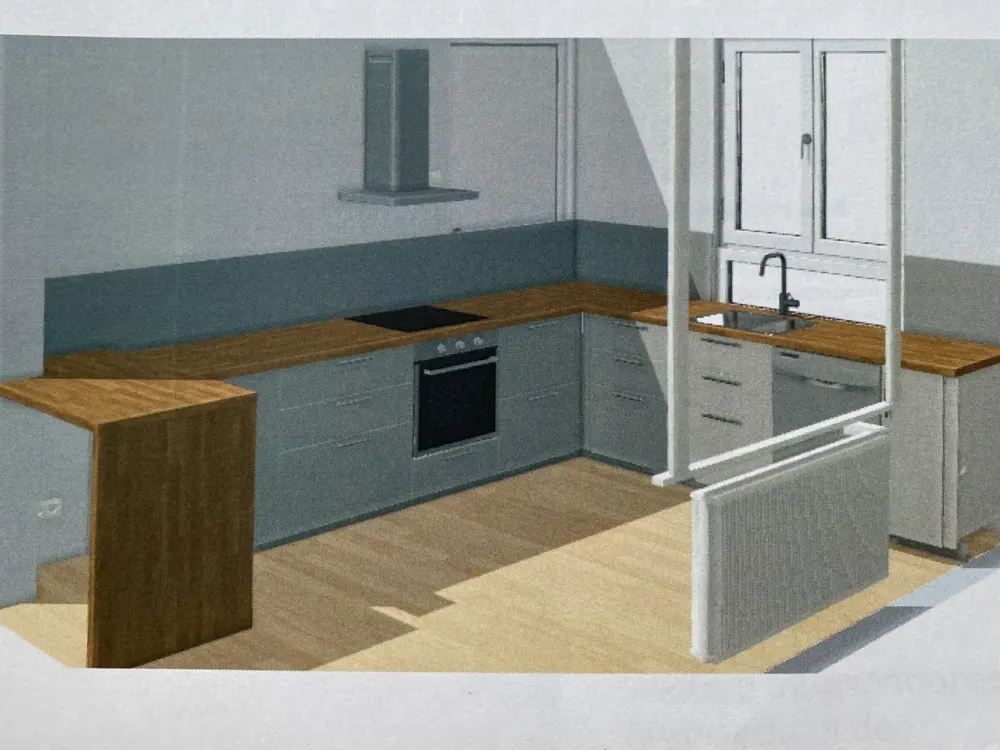 Maisonette Apartment with Large Balcony and Fitted Kitchen in Hannover/List