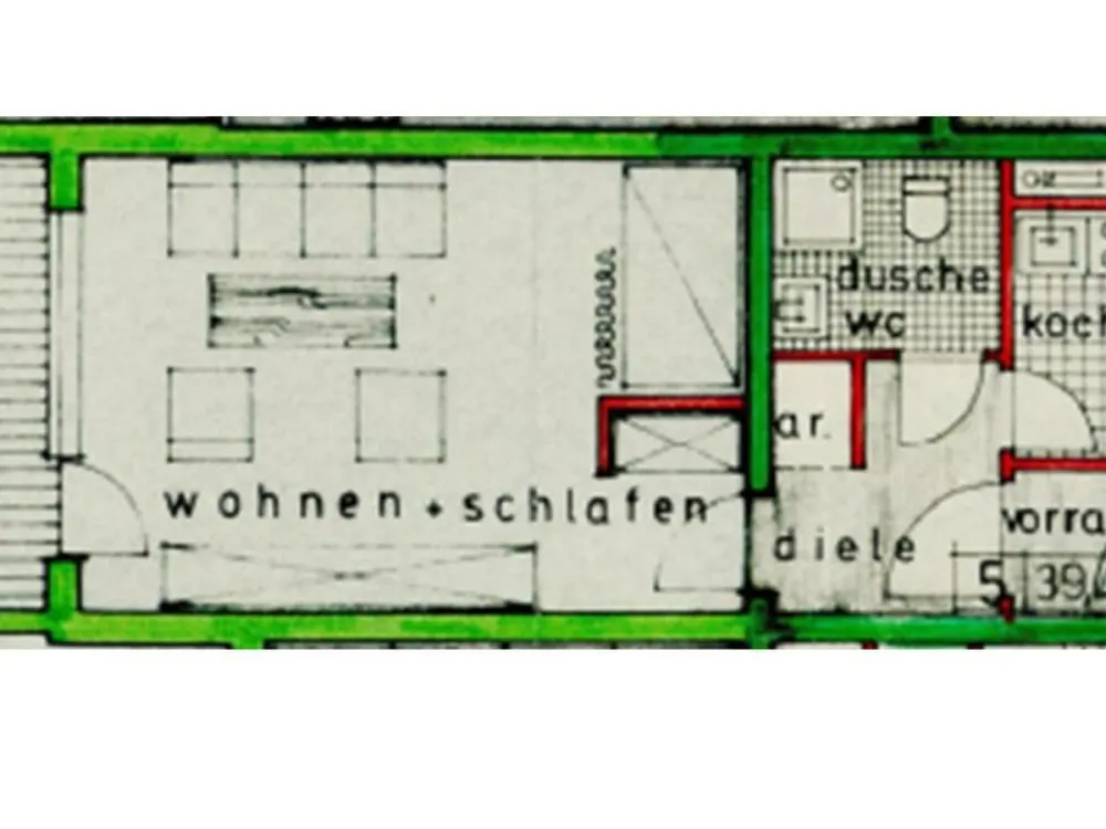 Helles 1 Zimmer Appartment mit Balkon und Stellplatz