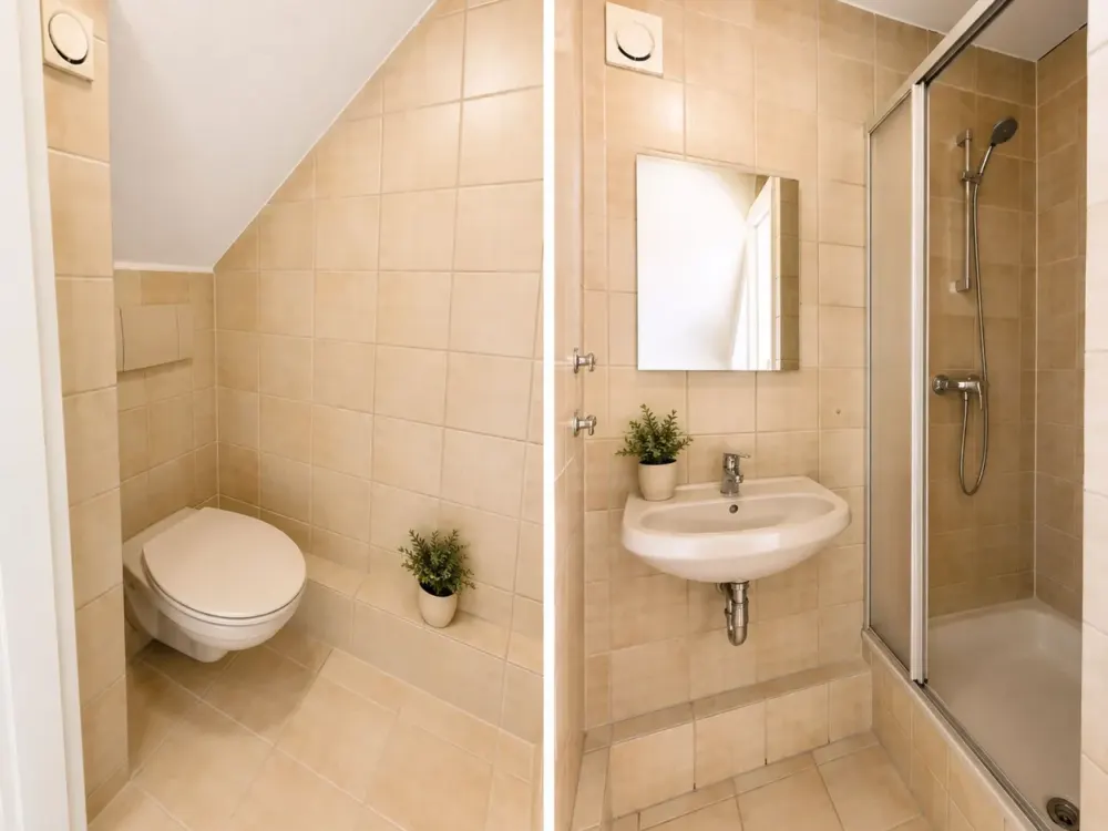 Vollmöbliertes Studioapartment mit Balkon und Aussicht über Stuttgart