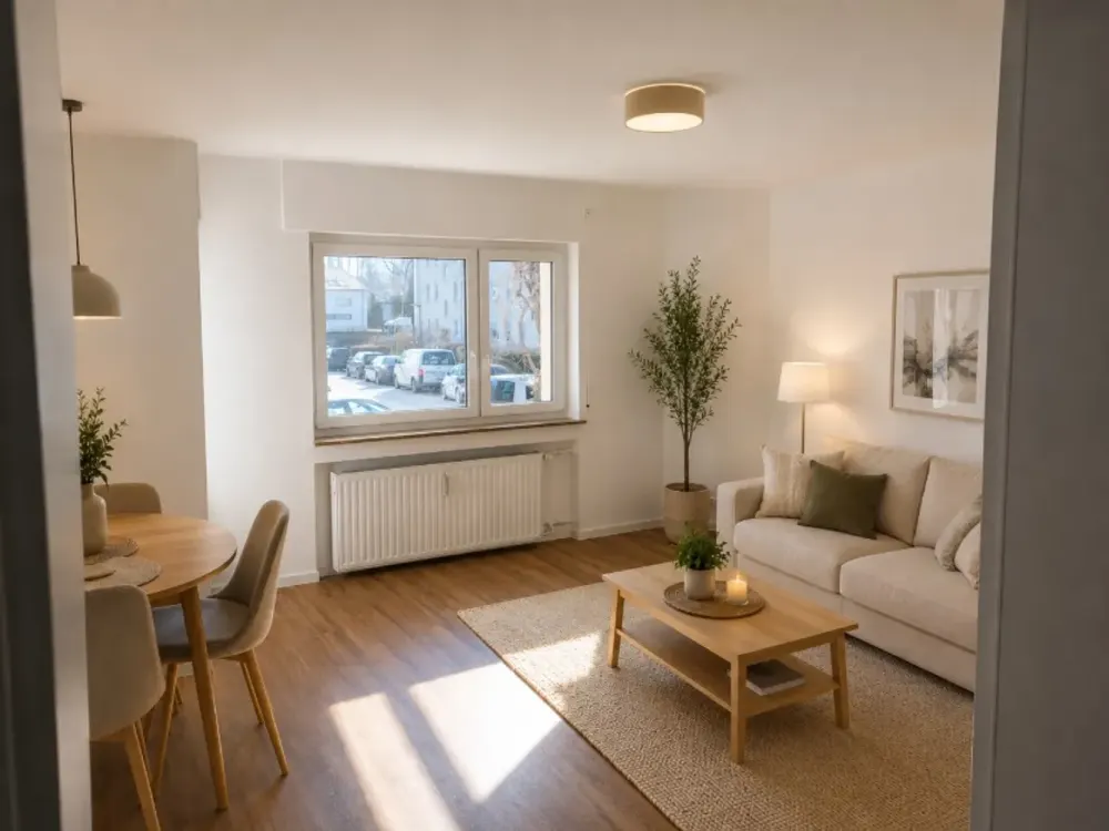 Kernsanierte, stilvolle 3-Zimmer-Wohnung in ruhiger Waldrandlage