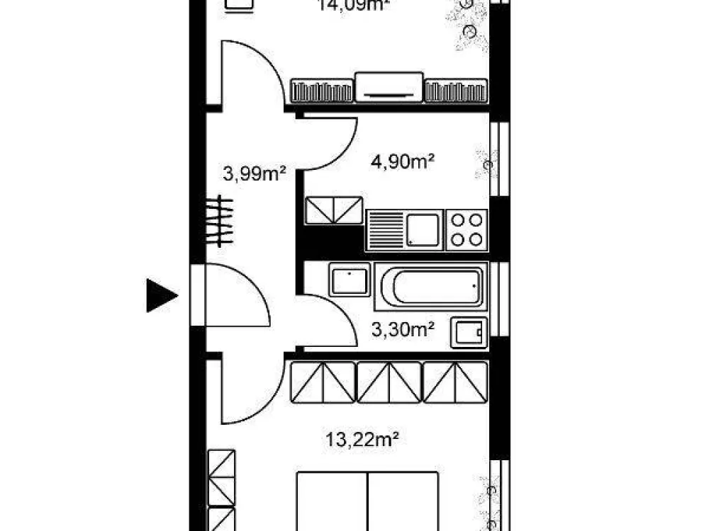 Gemütlich geschnittene 2-Zimmer-Wohnung in zentraler Lage zu vermieten!