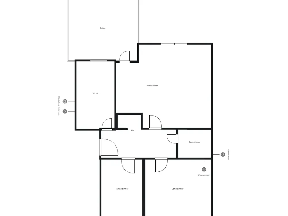 Frisch renovierte 3-Zimmer-Wohnung mit ca. 66 m² Wohnfläche und großzügigem XXL-Balkon, sofort bezu