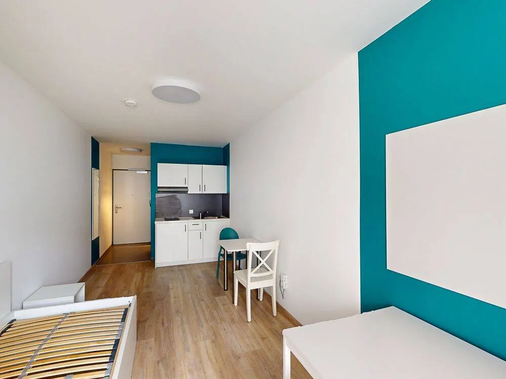 Ausschließlich für Auszubildende - Möbliertes 1-Zimmer-Apartment mit Einbauküche und Balkon