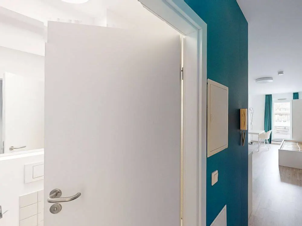 Ausschließlich für Auszubildende - Möbliertes 1-Zimmer-Apartment mit Einbauküche und Balkon
