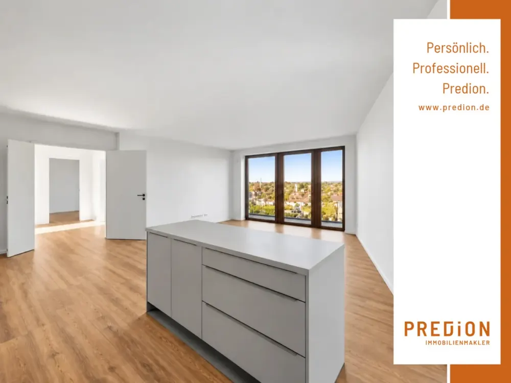 Secure your viewing on 28.10 now! Dreamlike penthouse apartment above the roofs of Deiker Höf