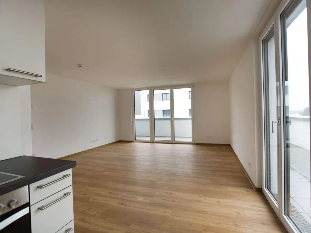 4-room apartment with balcony and Neckar view, fitted kitchen and underground parking space in Esslingen-Brühl