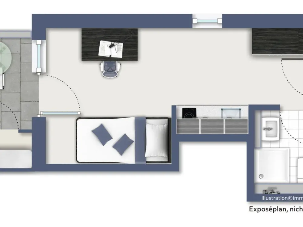 1-Zimmer Studio Apartment | Near Uni | Balcony & Gym